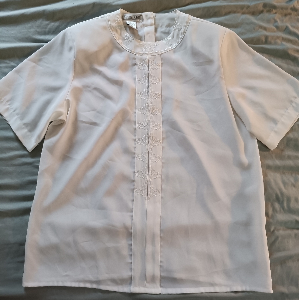 Vintage White Blouse